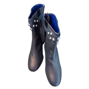 Valentina Rangoni Brown Studded Ankle Boot Made in Italy NWOB Size 9